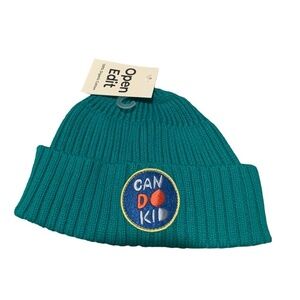 Open Edit "Can Do Kid" Children's Beanie Green NWT